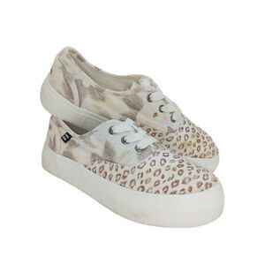 Billa Bong Womens Pre-owned Cheetah Print Designer Sneakers - sz. 8